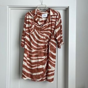 Pistola Safari Print Wrap Dress